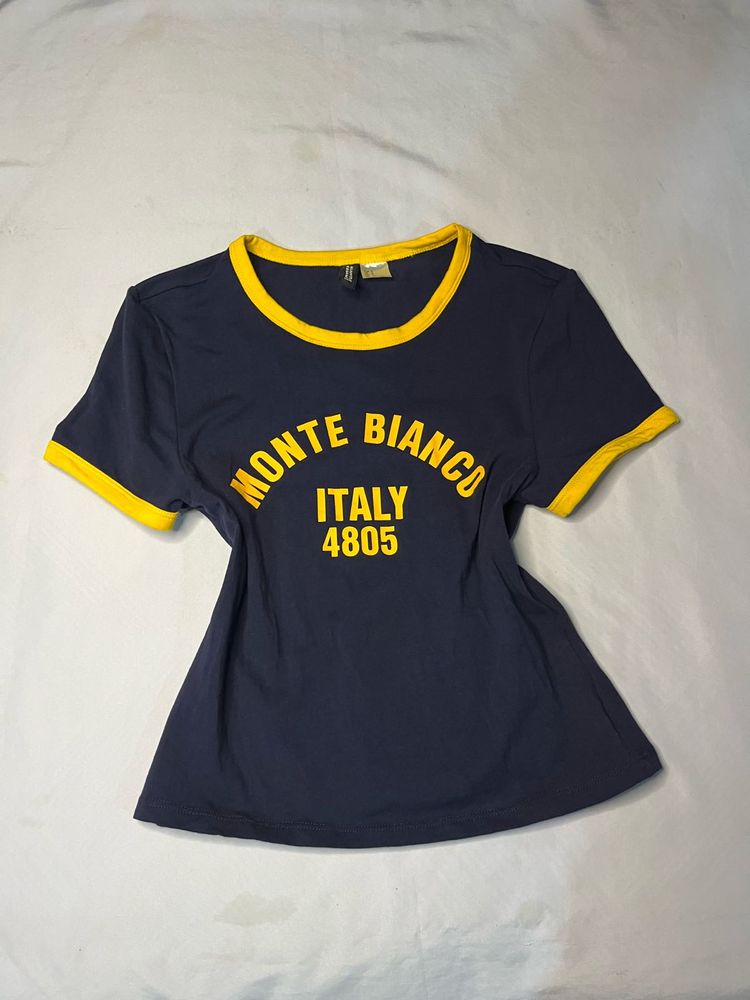 H&amp;M Navy Blue Monte T-Shirt