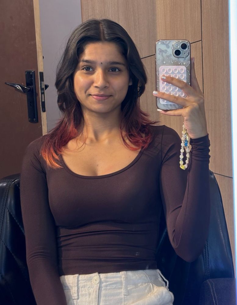 solid brown premium top