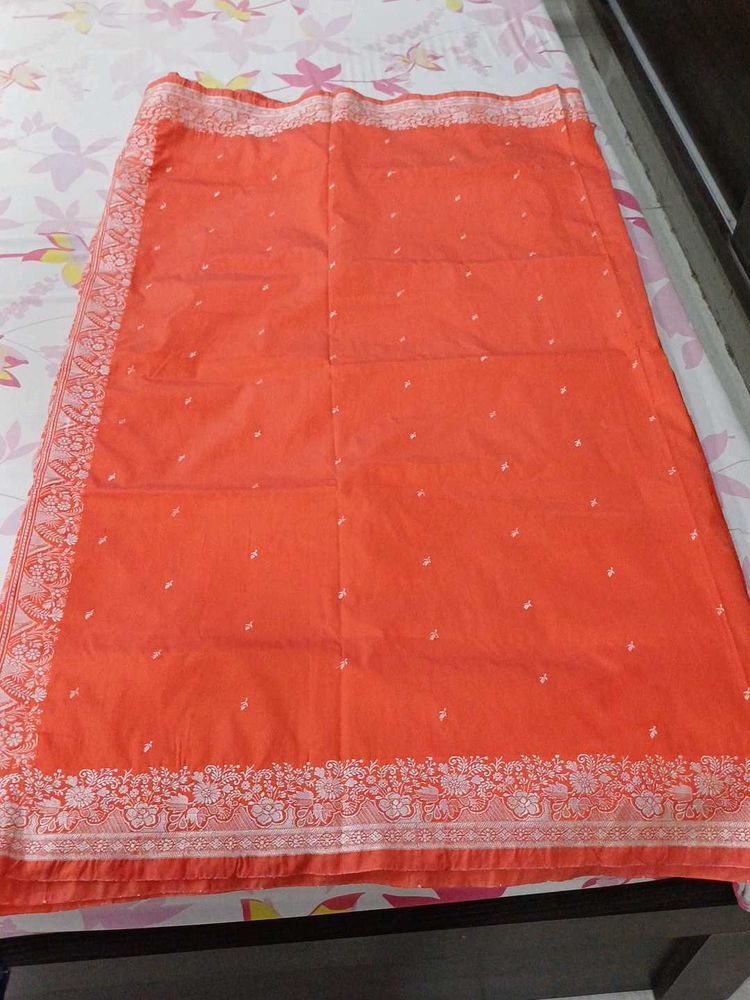 Pink Colour Saree in Good Condition For Sale