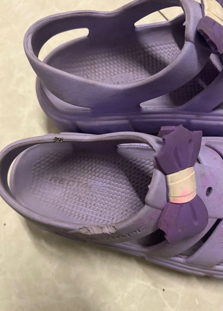 Cute Purple Sandals with Bows