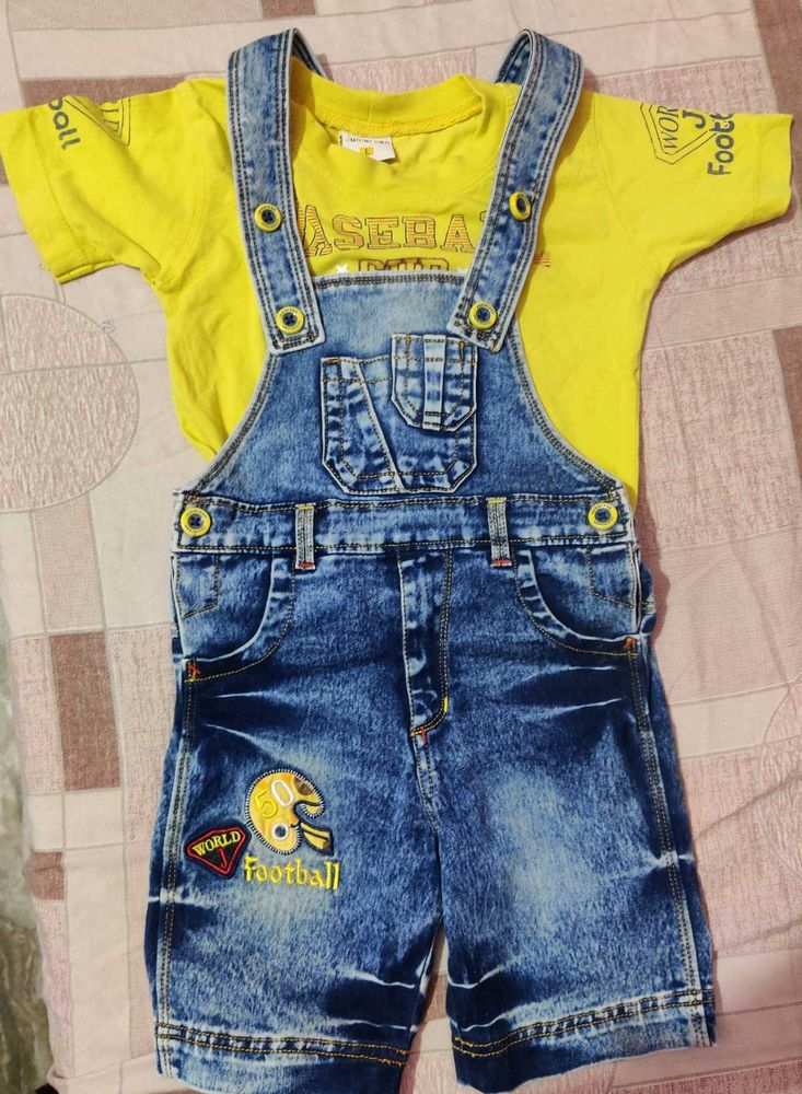 Cute Boy's Outfit - Dungree