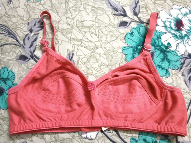 Peach Colour Body Girl Lingerie Bra
