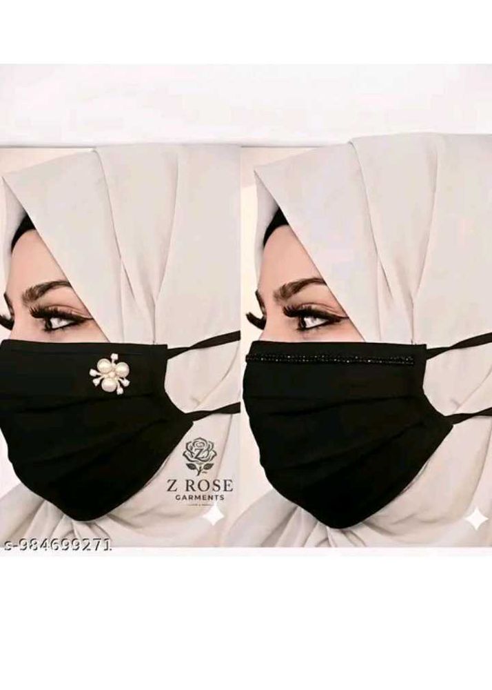 Stylish Face Masks with Embellishments