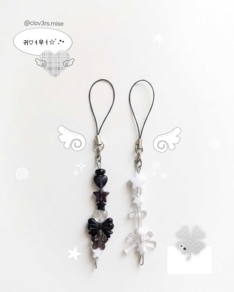 ‧˚꒰💬꒱ Matching couple phone charm ˚. ᵎᵎ