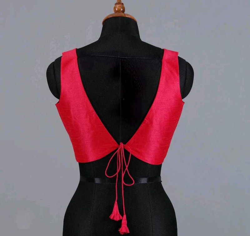 Vibrant Red Blouse