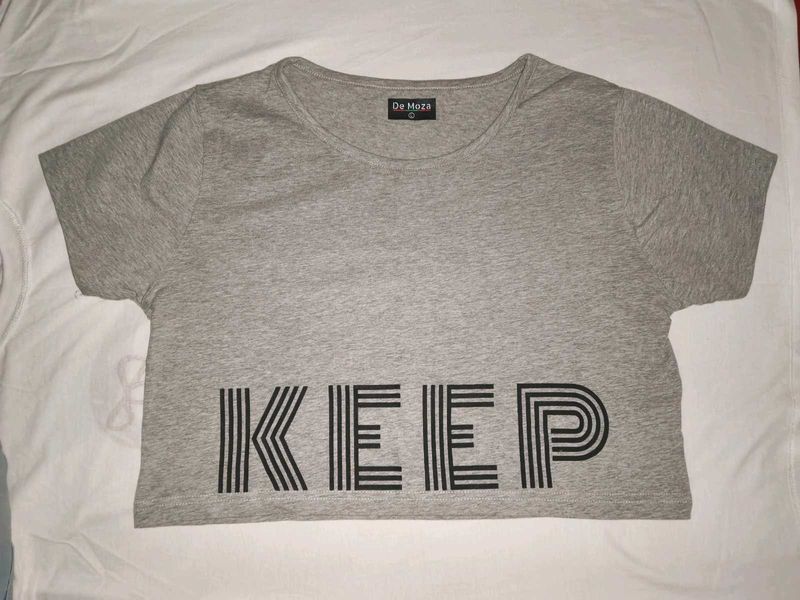 Gray KEEP Graphic Tee