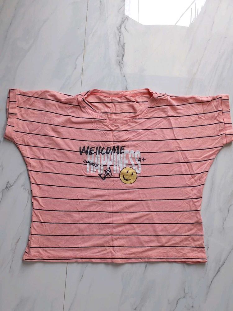 Striped Graphic T-Shirt