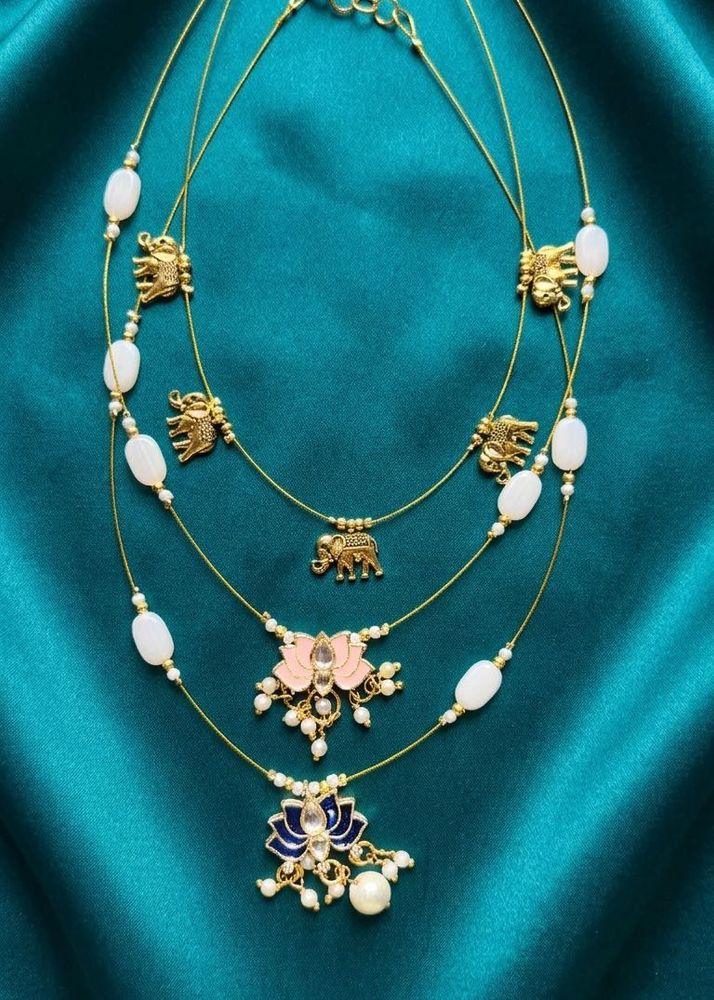 Set of 3 Delicate Invisible Necklaces