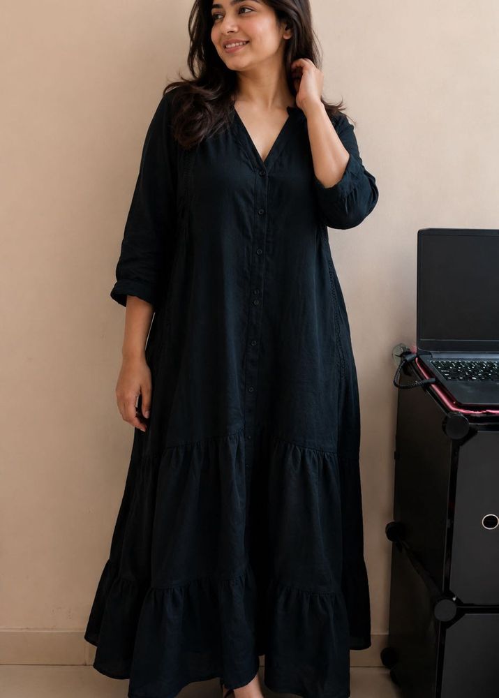 black casual dress