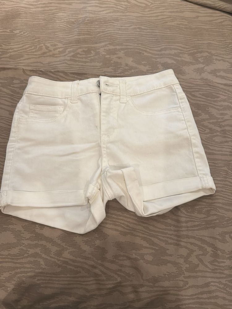 VERO MODA White Denim Shorts