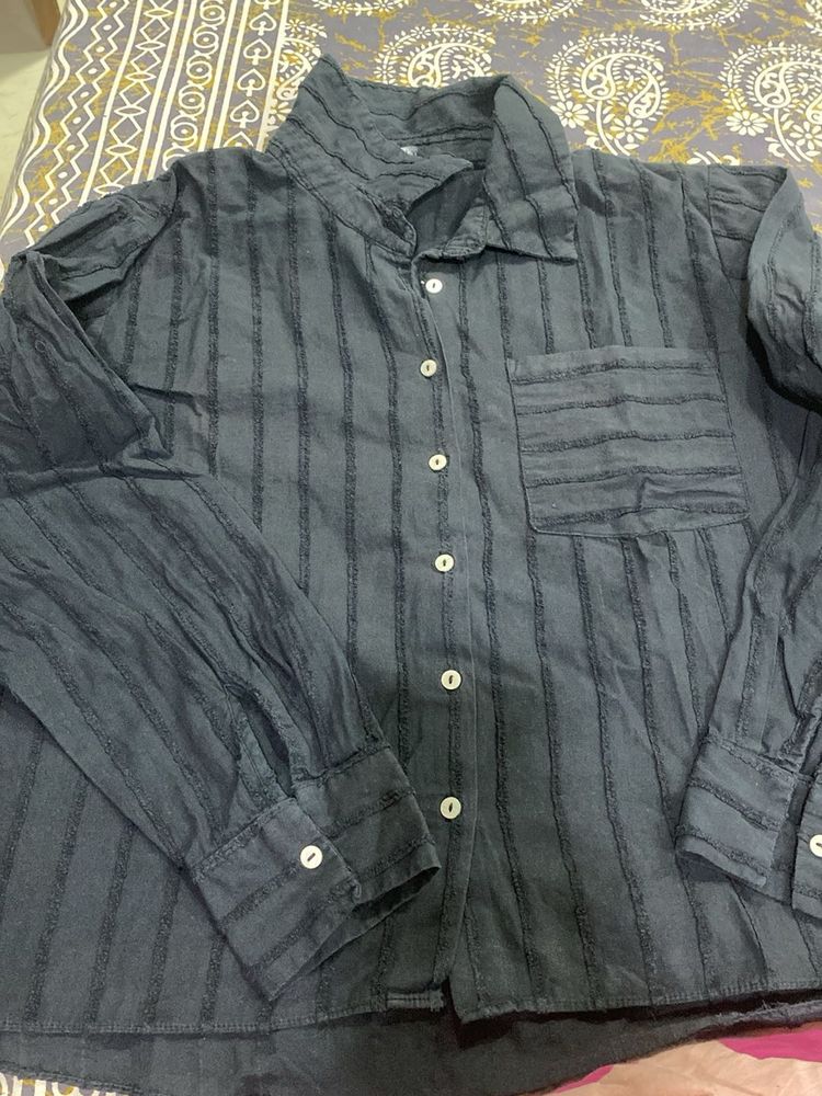 Classic Striped Button-Up Shirt