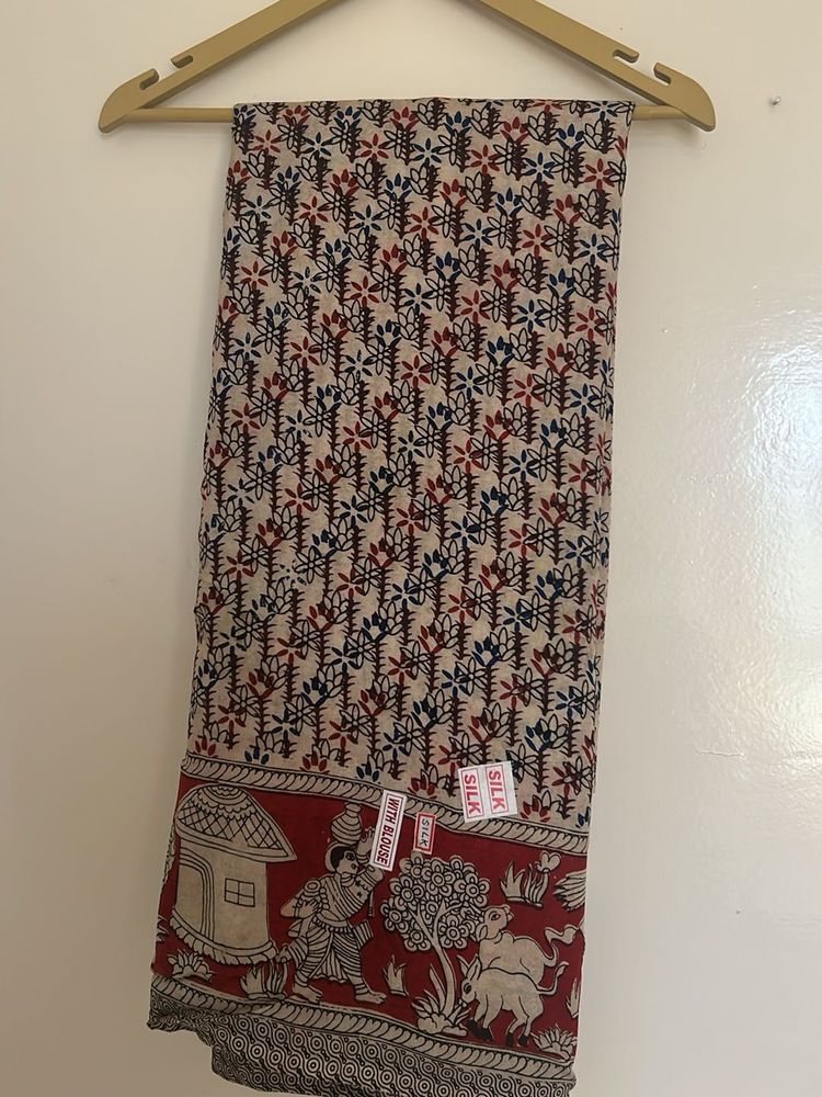 Unique Kalamkari Printed Saree