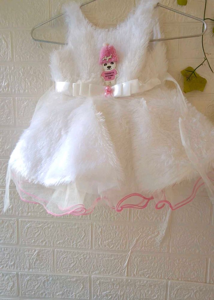 Adorable White Baby Frock