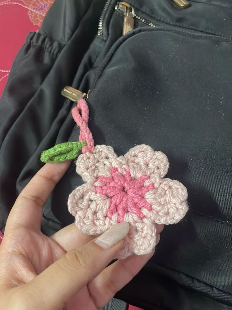 Handmade Crochet Flower Charm