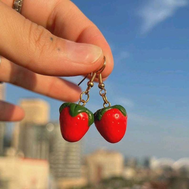 Juicy Strawberry Earrings 🍓🍓