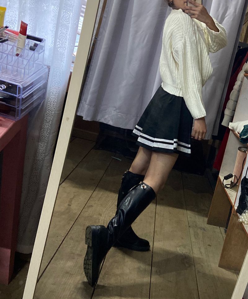 Black Knee Length Boots