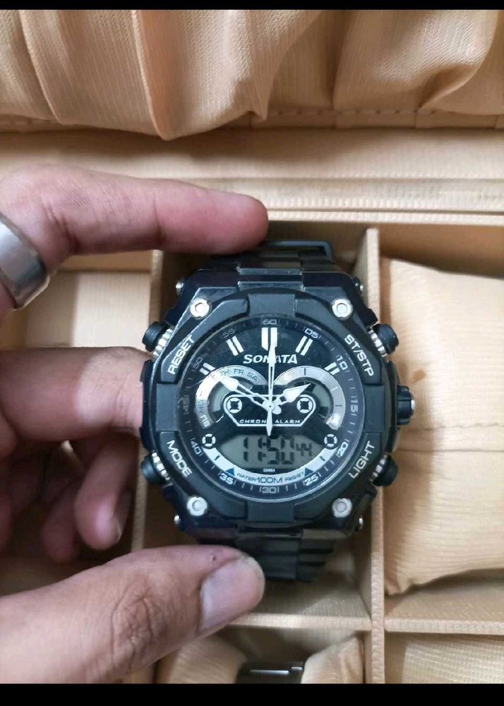 Mens Sonata Analog-Digital Watch