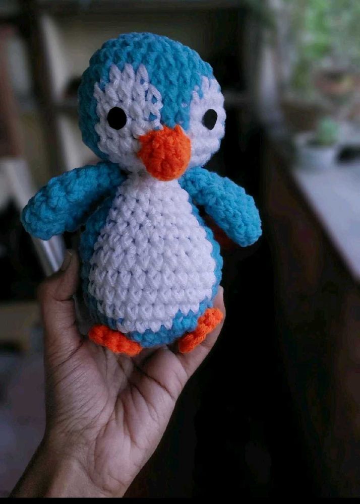 Crochet Penguin Plush Toy