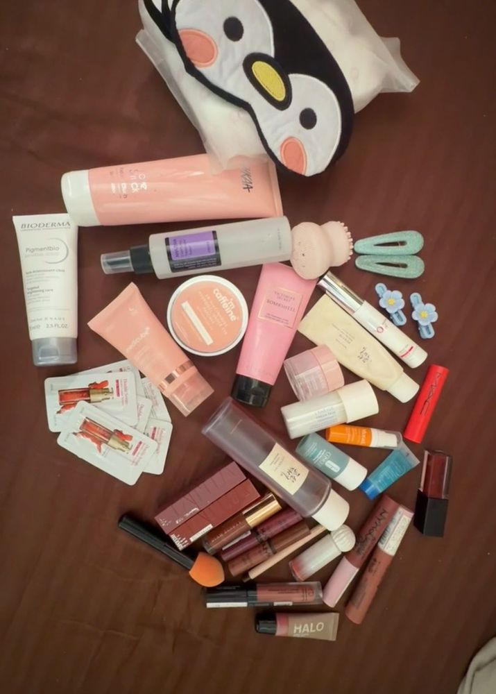skincare and makeup kit