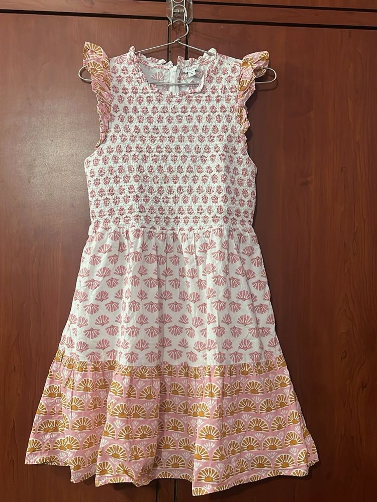 White And Pink Frock