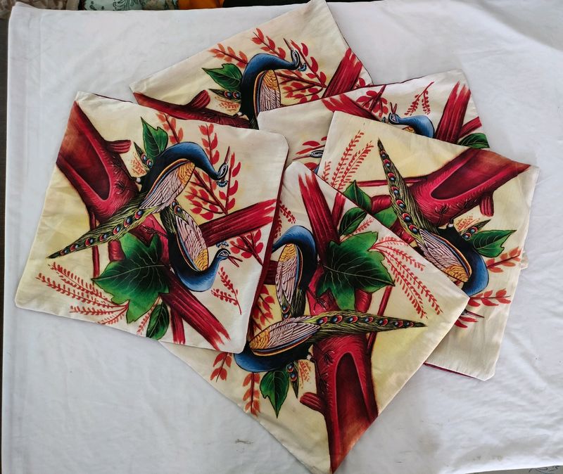 Multi Colour Printed Cushions Cover  Set 3