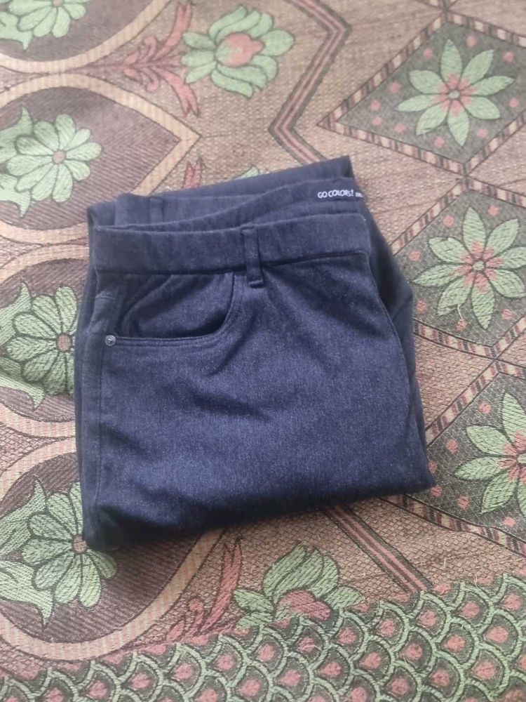 Go Colors Navy Blue Leggings