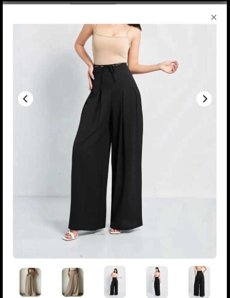 Chic Black Wide-Leg trouser