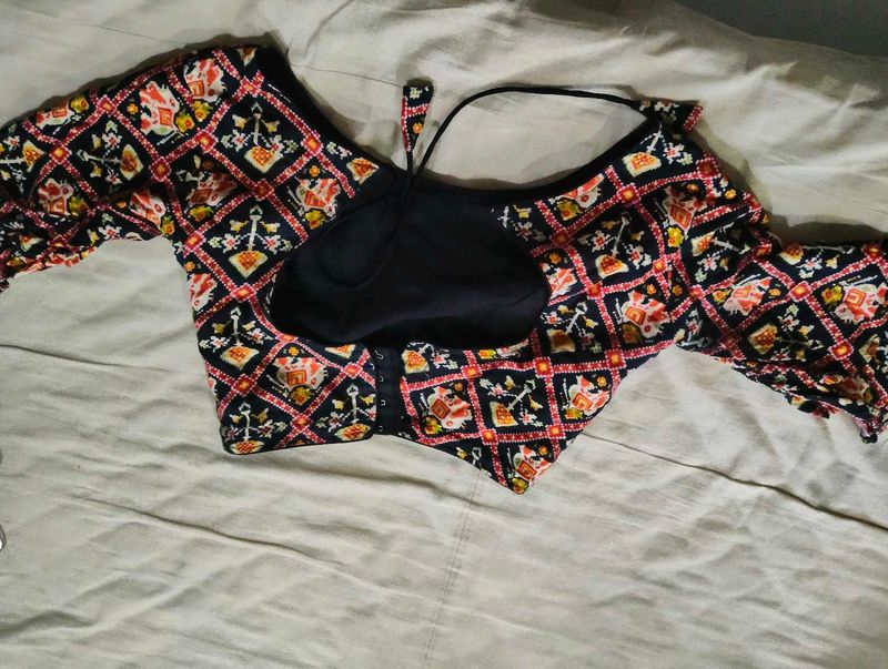 Stylish Printed Blouse with lengha