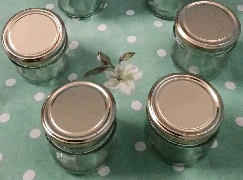 Set of Small Glass Jars 4