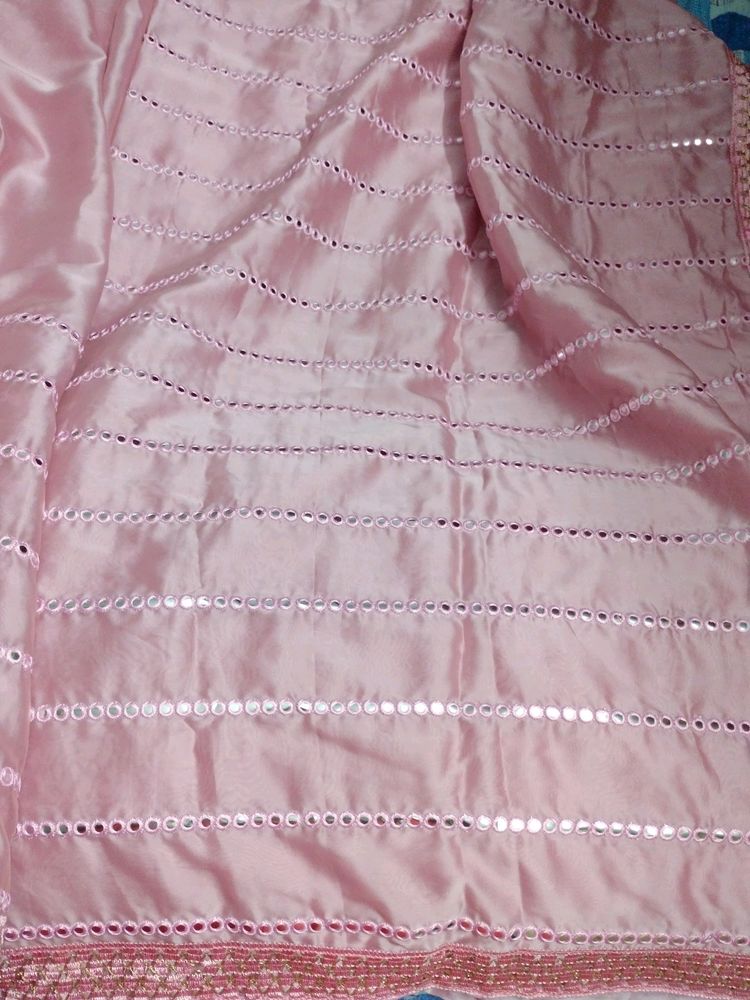 Brand New Onion Pink Saree