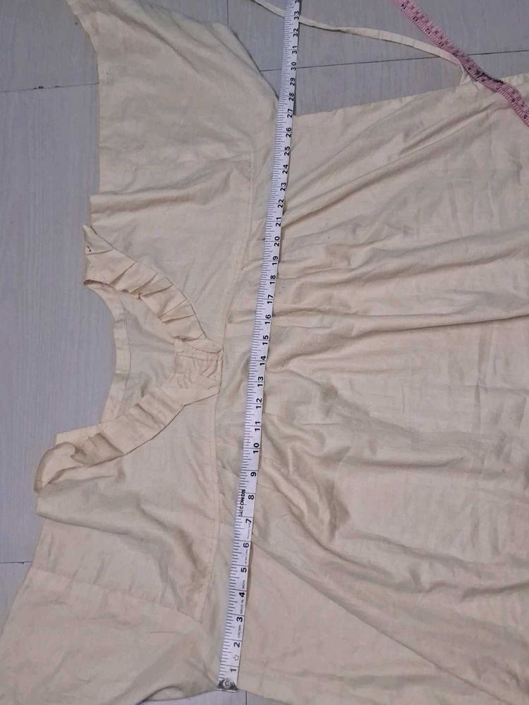 Beige Cotton Kurta of 1
