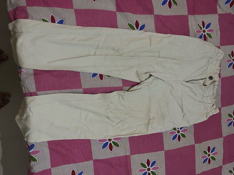 Cream Colored Casual Pants