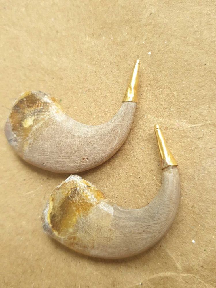 original sher k nail with gold dip 100%pure
