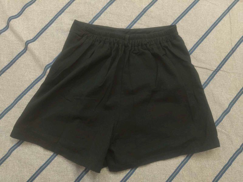 Black Relaxed Fit Shorts