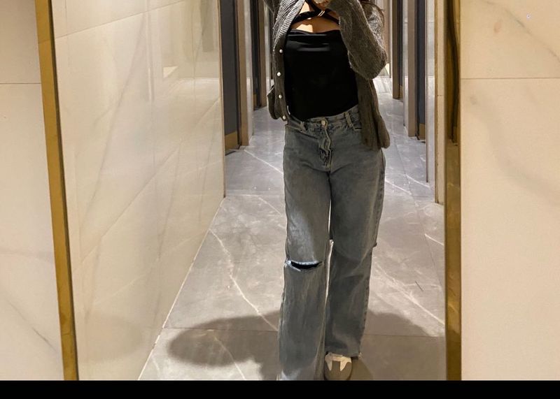 Distressed Light Wash Jeans