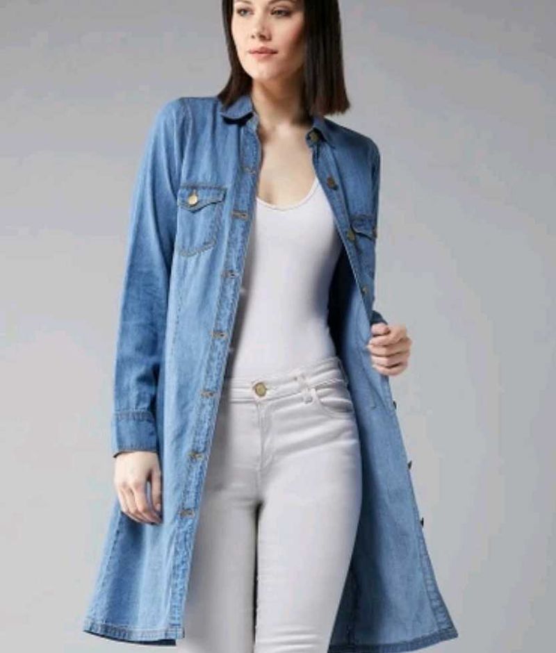 Denim Shirt Dress of Dolce Crudo 1943, M size.