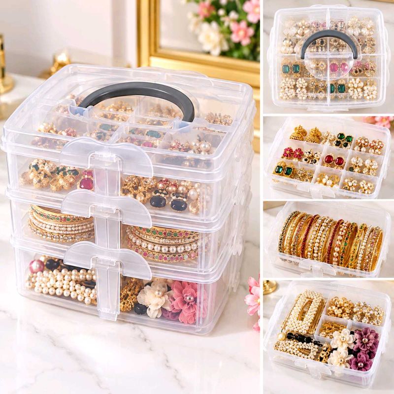 3-Tier Jewelry Organizer Box