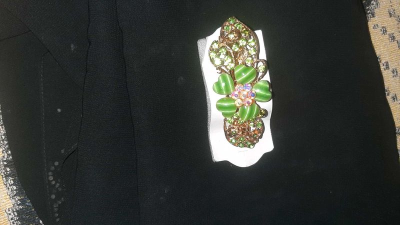Sparkling Flower hair back pin