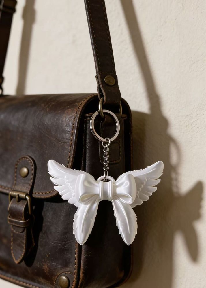 Angel Wing Bow Keychain