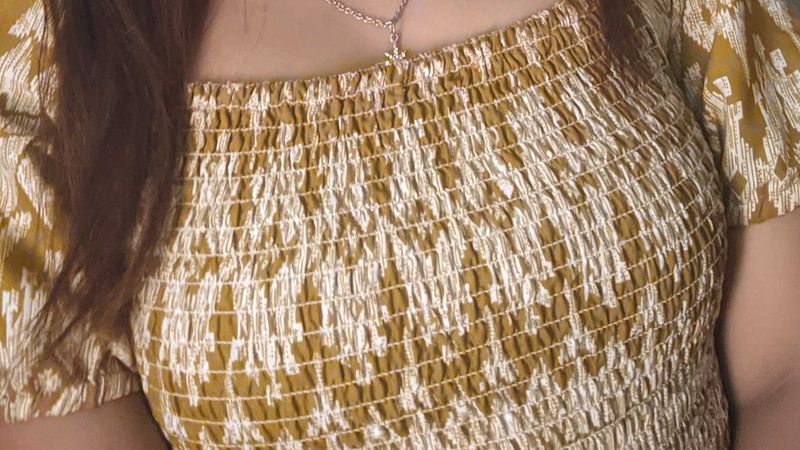 Stylish Smocked Top