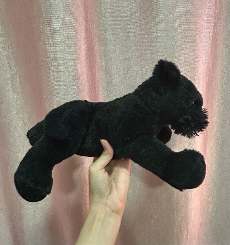 Black Dog Plush Toy