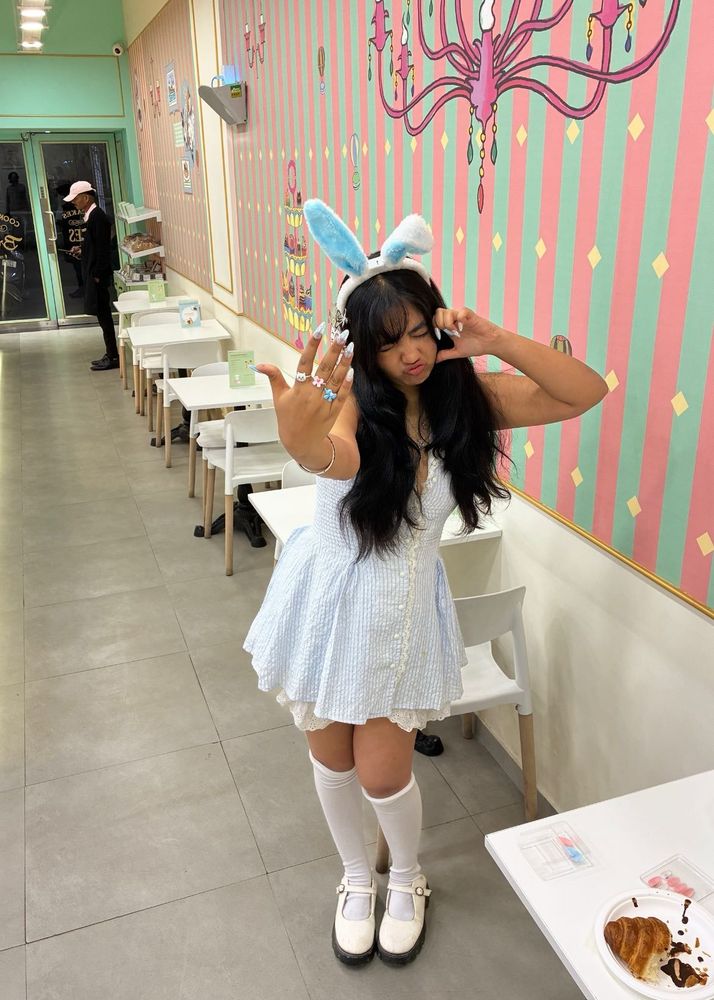 Cute Blue Gingham Babydoll Dress