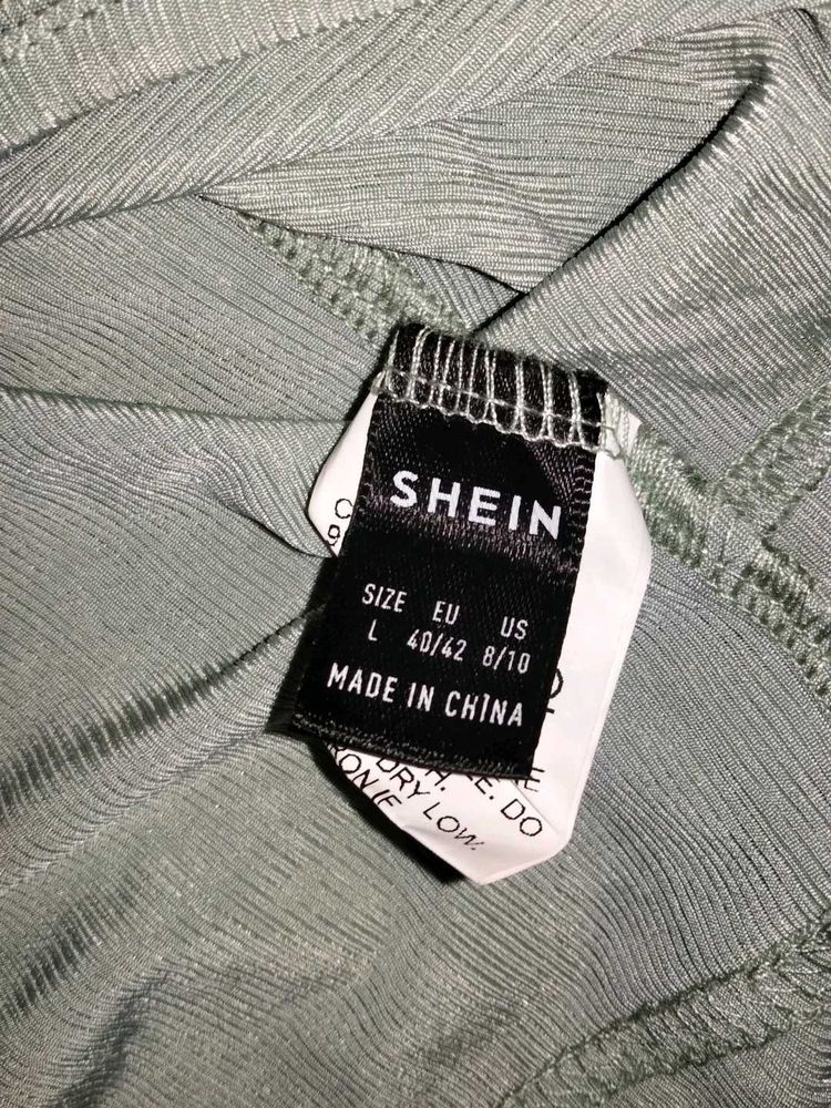 Mint Green One-Shoulder Cut-Out Top