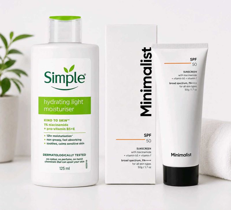 Simple Hydrating Light Moisturiser &amp; Minimalist Su