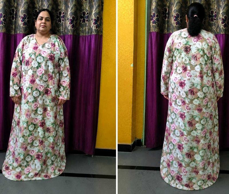 Beautiful Floral Stone Print Dubai Maxi bridal