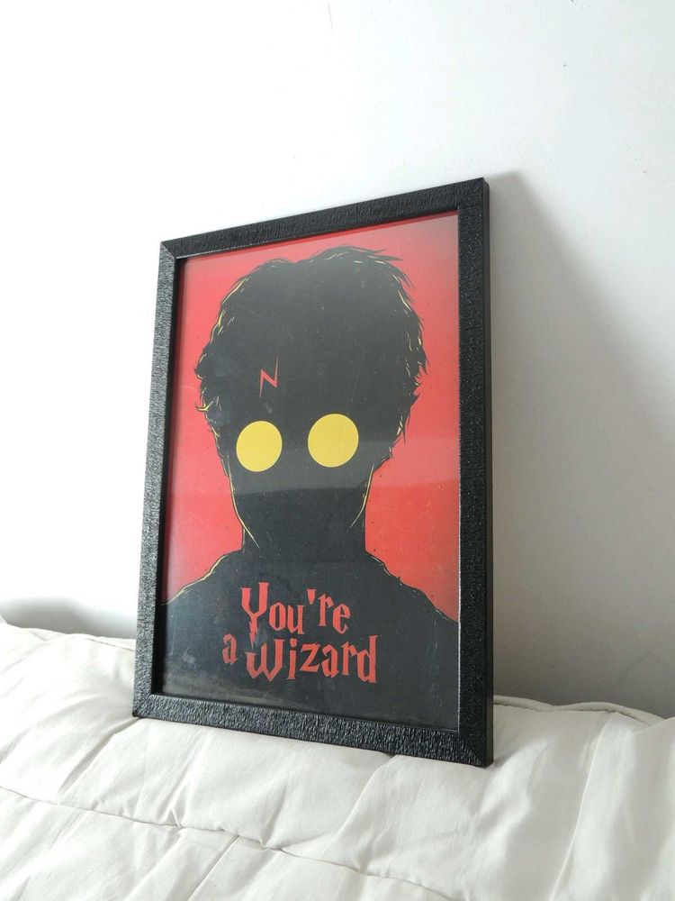 Harry Potter 'You're a Wizard' Framed Poster - A4