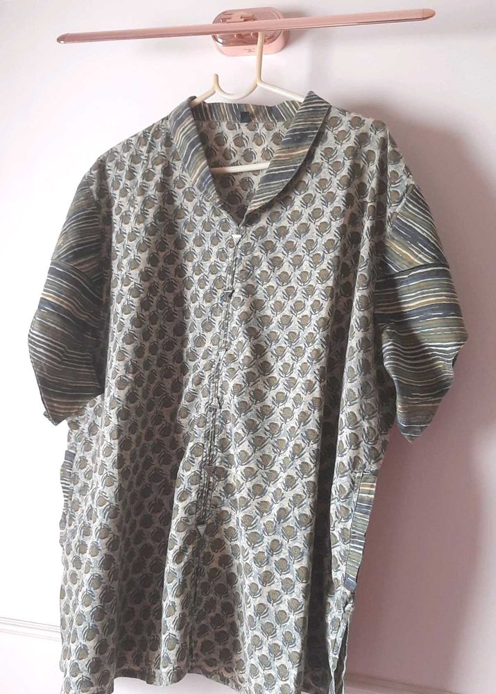 Unique Block Print Vegetable Color Tunic