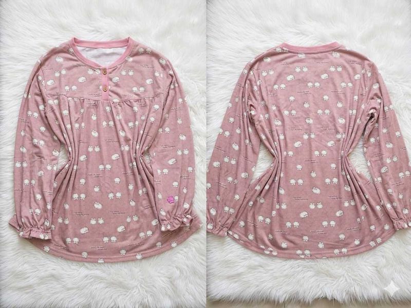 Cute Pink Pajama Top