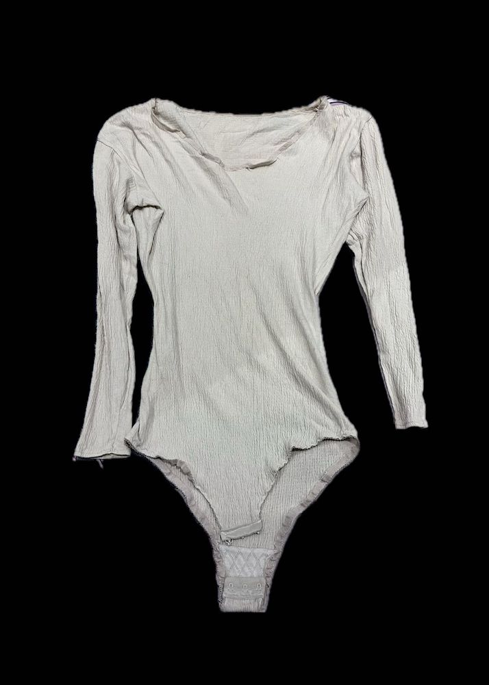 Ribbed Long Sleeve Bodysuit