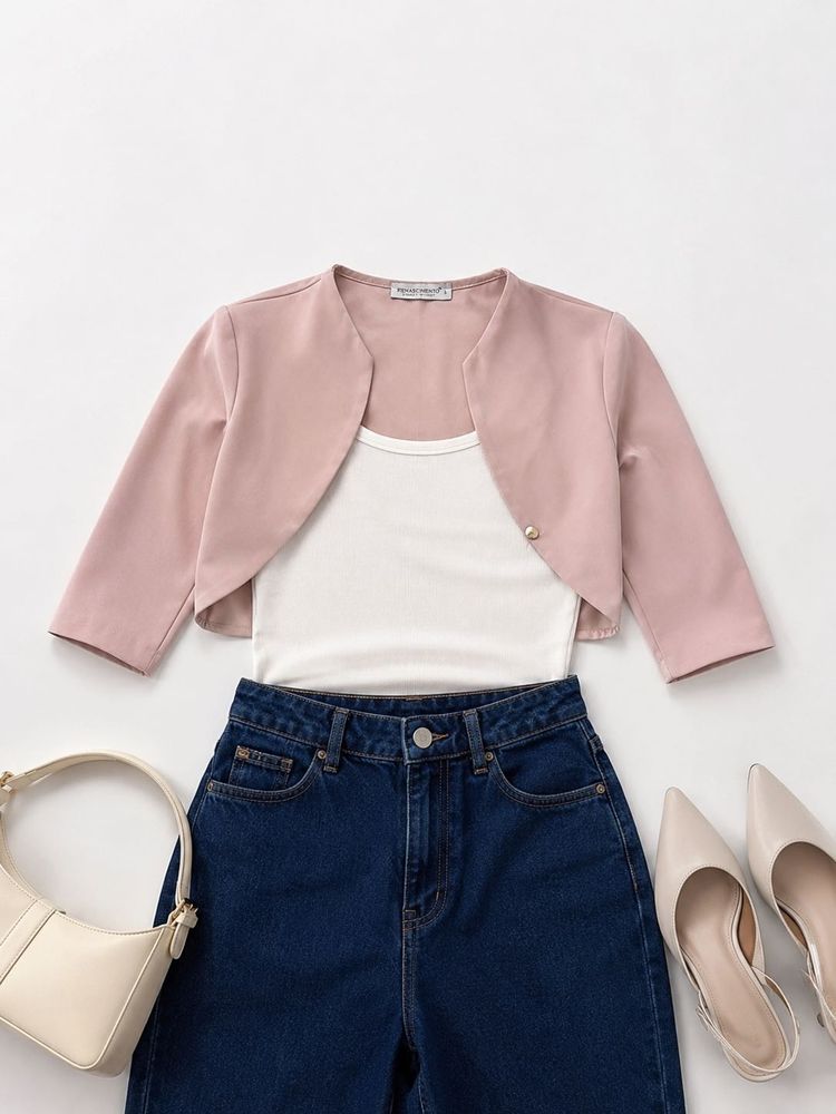 Rinascimento Made in Italy Crop bolero Jacket
